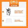Kit - Forno Gás Industrial Roma Inox Infravermelho Firiv80 + Grade Extra