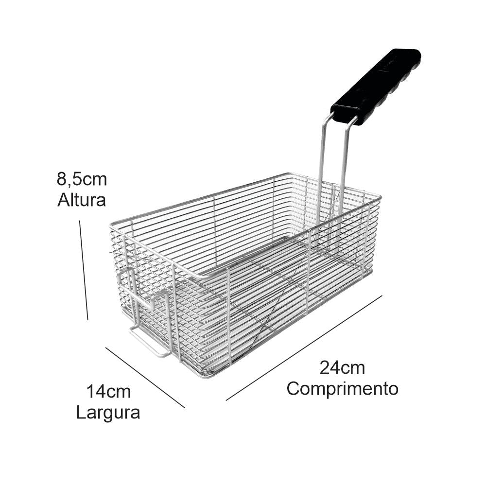 Fritadeira Industrial Elétrica Óleo 15l Monofásico 8000W FOE15 P 220V - Metalcubas