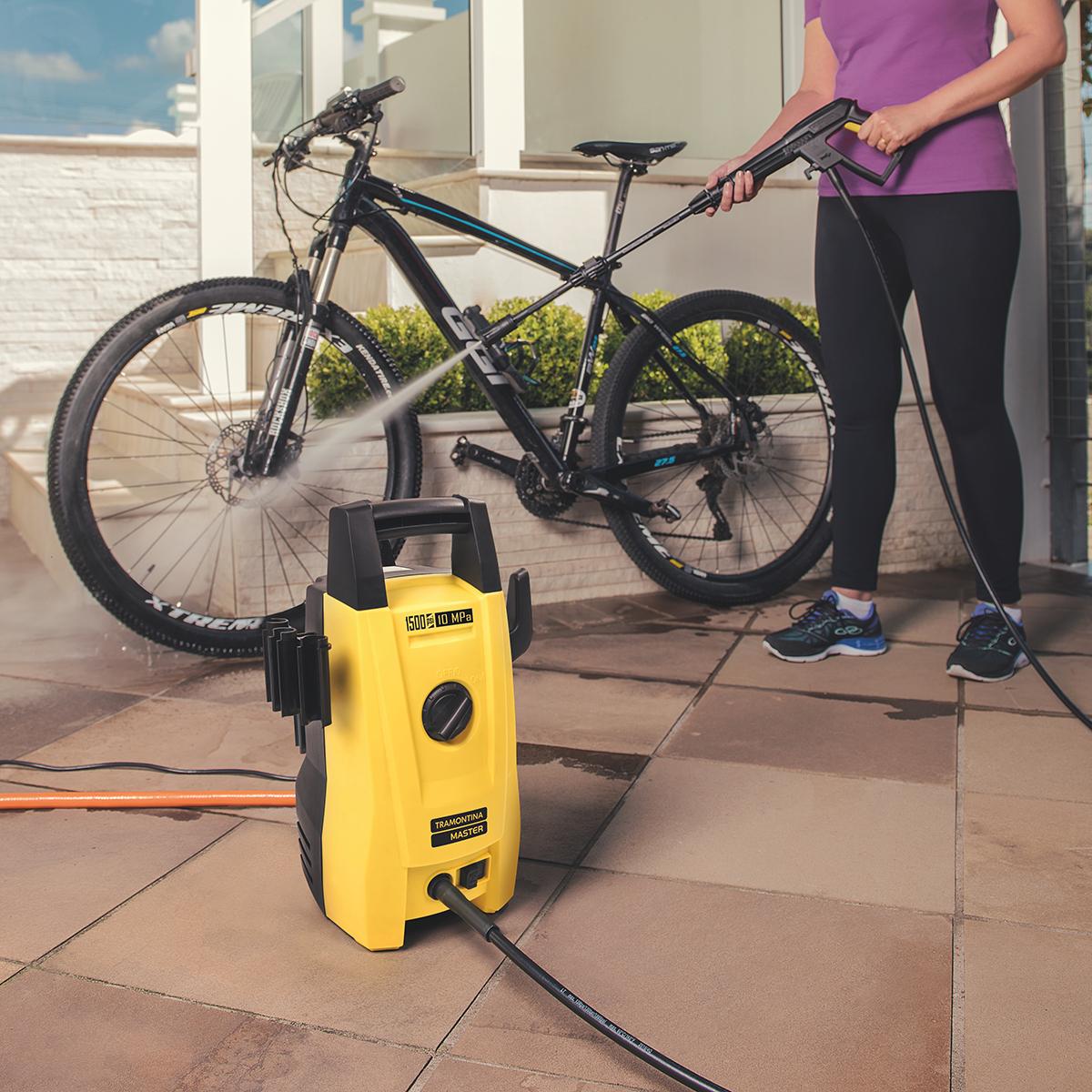 Lavadora Lava Jato Alta Pressão 1200W 127V + Mangueira Verde Pvc 15m - Tramontina