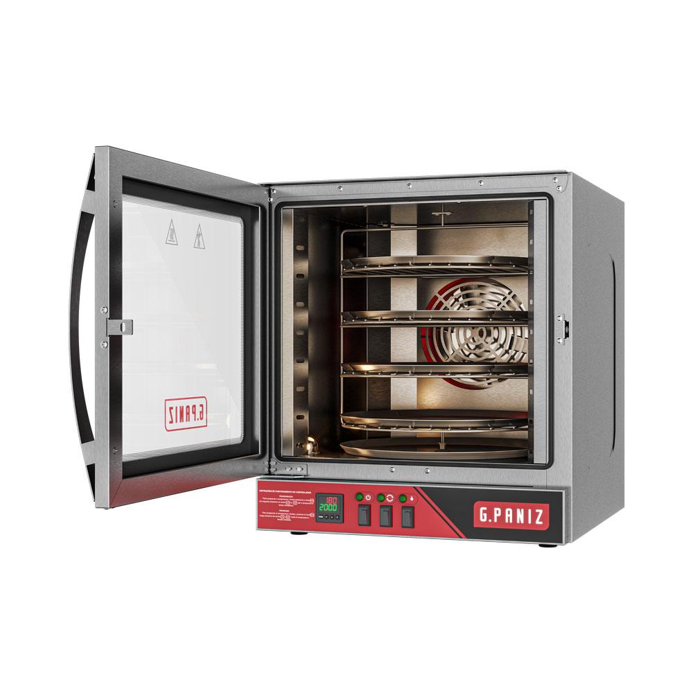 Kit Forno Turbo Convector Elétrico Rotativo 4 Bandejas Ø 35cm FCR 4 220V Gpaniz + Pegador Tramontina