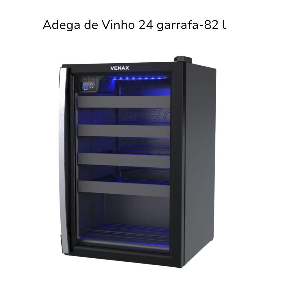 Conjunto Cervejeira p. Invertida + Adega de Vinho 24 Garrafas 82 Litros - Venax