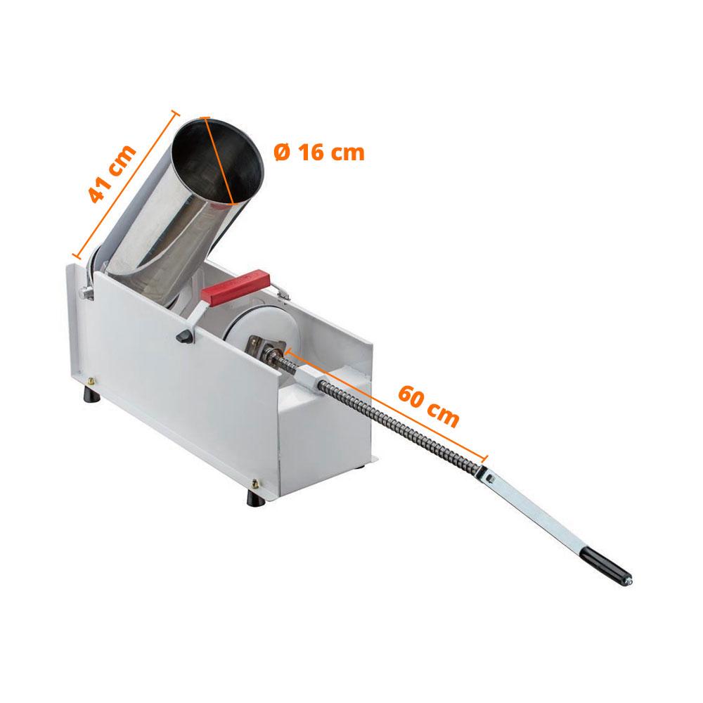 Ensacadeira de Linguiça Manual Profissional Inox Horizontal 8 Litros com Fuso 5719 – Malta
