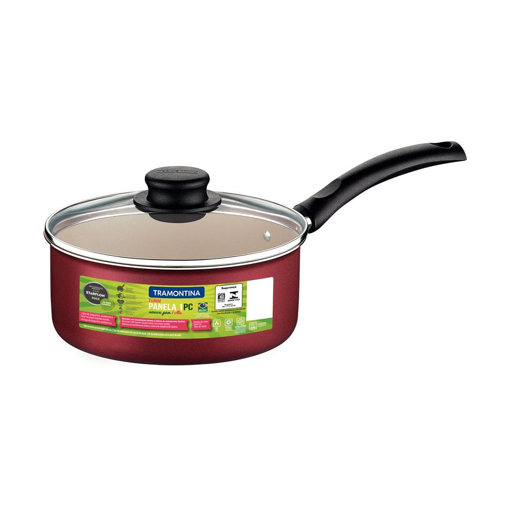 Panela Turim Alumínio Antiaderente Vermelho 16cm 1,4l Ptv3 - Tramontina 20262716
