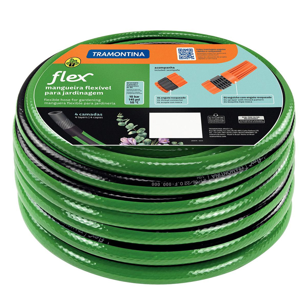 Lavadora Lava Jato Alta Pressão 1200W 127V + Mangueira Verde Pvc 15m - Tramontina