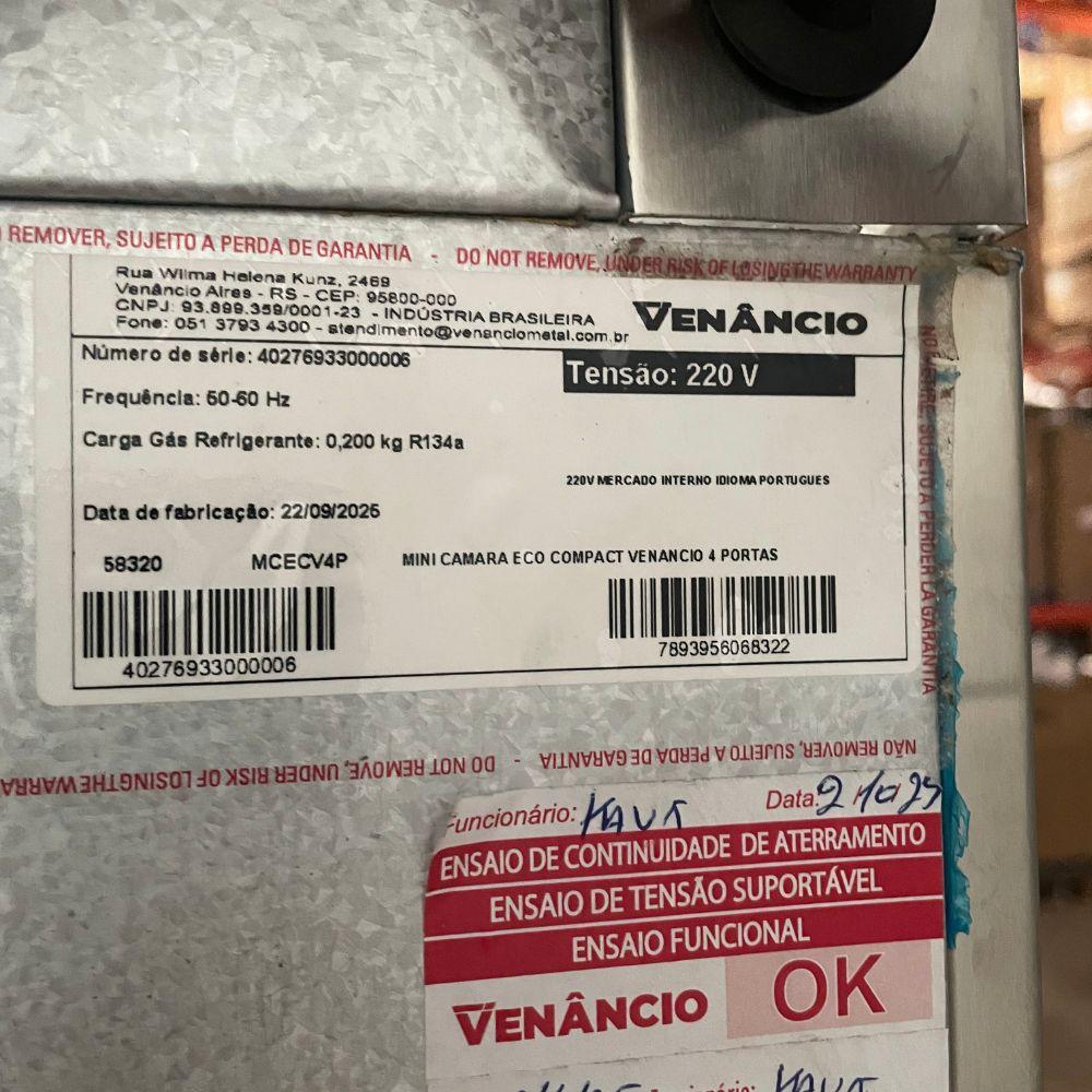 Seminovo - Refrigerador Vertical 4 Portas Inox Ext Comercial  Mcecv4p 220v - Venâncio