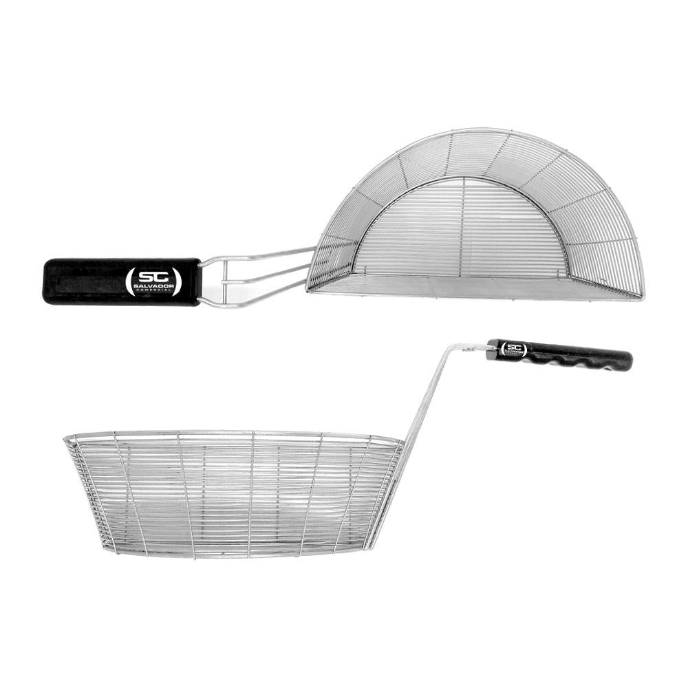 Cesto para Fritadeira Pequeno Esquerdo Galvanizado Multiuso TFAO 40 - Metalcubas