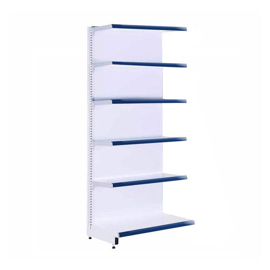 Gôndola Prateleira 6 Níveis 40x30 New Plus 2,00 Parede Continuação Pe Azul - Sa Gôndolas
