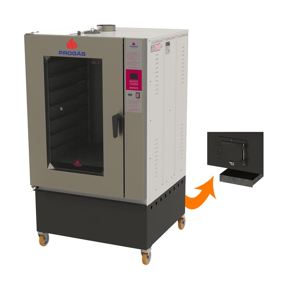 Forno Turbo a Lenha 10 Níveis 58x70 Fornalha Traseira PRTLT-10000ST Bivolt - Progás P38047