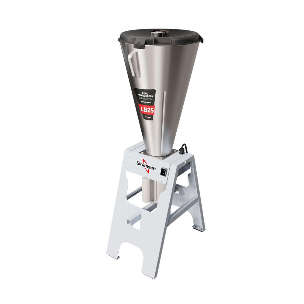 Liquidificador De Baixa Rotação Industrial Inox Basculante 25 Litros Monobloco 1,5 CV 3500RPM LB25 - Skymsen 526711