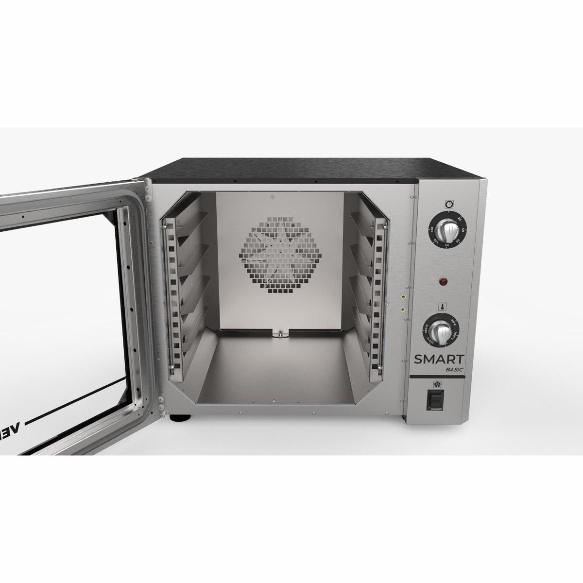 Forno Turbo Convector Elétrico Smart Basic 4 Esteiras Inox e Painel Inox FCSB4E - Venâncio 220V