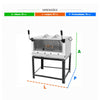 Forno Gás Industrial Infra Roma Inox 90 Firiv90 + 1 Grade Extra + Luva Térmica + pá Pizza - Venâncio