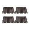 Kit Estrado Piso Plástico Preto 4 Un (1m²) 50x50cm - Della Plast