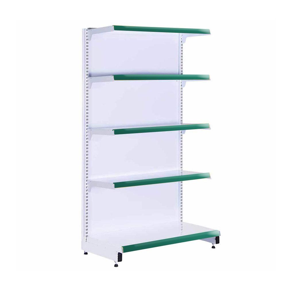 Gôndola Prateleira New Plus 1,70 Parede Inicial GPI - Sa Gôndolas Porta Etiquetas Verde