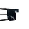 Kit - 4 Aparadores Aramados Em U Para Organização De Gôndola 30x91 Preto - SA Gôndolas