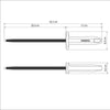 Kit - Faqueiro Premium 3 Peças + Tábua Para Churrasco 49x35 + Chaira 8 Pol - Tramontina