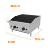 Char broiler Chapa Churrasqueira Profissional Lanchonetes Inox a Gás 60cm Pro-60cb - Progás P44600