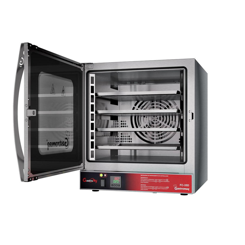 Forno Turbo Elétrico Convector Cocção Inox Digital FC35 D 220V - Gastromaq