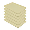 Conjunto 6 Bandejas Plásticas Self-Service Refeição 48 x 32,5 x 2 BR-100 Bege - Della Plast