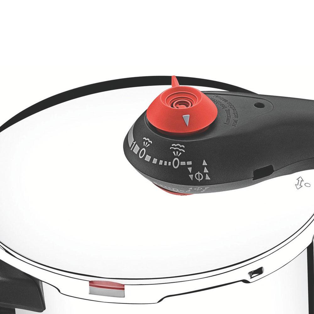 Panela de Pressão Solar Inox Fundo Triplo 5 Dispositivos de Segurança 22 cm 4,5 l - Tramontina 62513223
