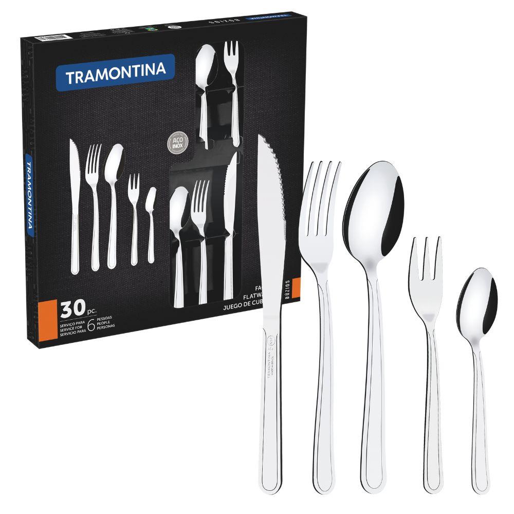 Faqueiro Búzios em Aço Inox 30 Peças - Tramontina 23798050