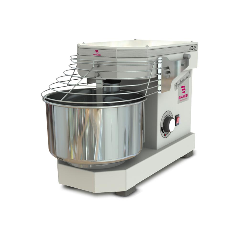 Amassadeira Espiral Padaria 5 kg massa pronta 10 Vel Compacta Aes-05 Branca Bivolt - Braesi