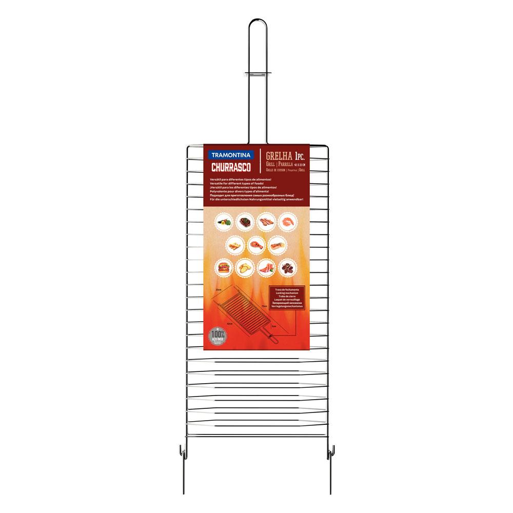 Grelha Para Churrasco em Aço Inox 42x23 cm - Tramontina 26480004
