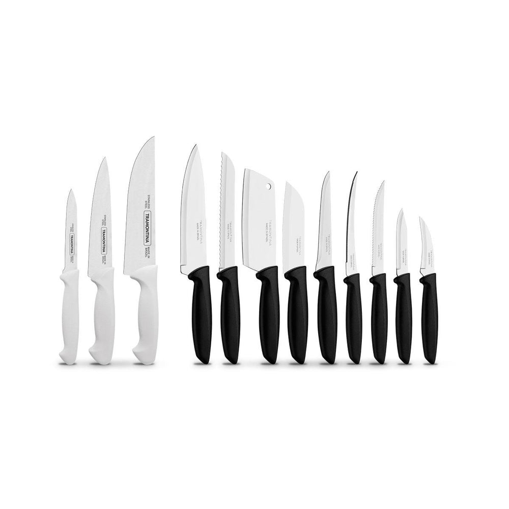 Kit Faqueiro Premium 3 Peças + 1 Faqueiro 9 Peças Plenus Preto - Tramontina