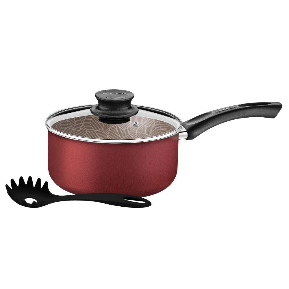 Panela Paris Alum Antiaderente Vermelho 2,1l Com Pegador de Massa Tramontina