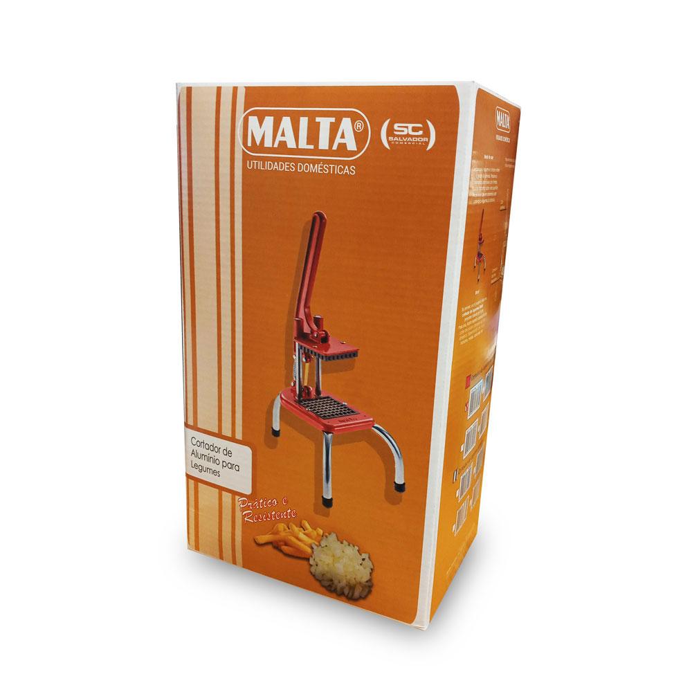 Cortador de Legumes e Batata Frita Em Alumínio Pequeno 1x1 Cm Doméstico Vermelho 585 - Malta