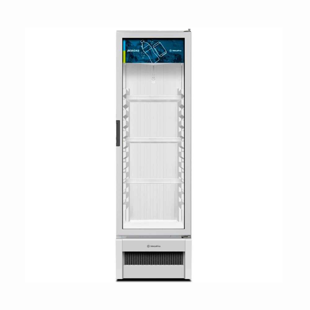 Refrigerador Visa Expositor Branco 303/326L Porta De Vidro 2°C a 8°C VB28RB - Metalfrio
