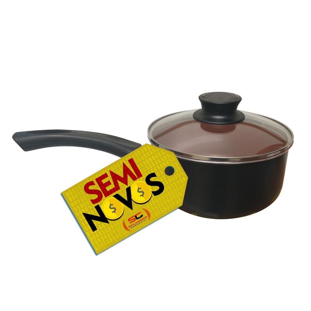 Semi - Panela Paris Alumínio Interno Antiaderente Externo Poliéster Preto 20cm 2,9L PATP4 Tramontina