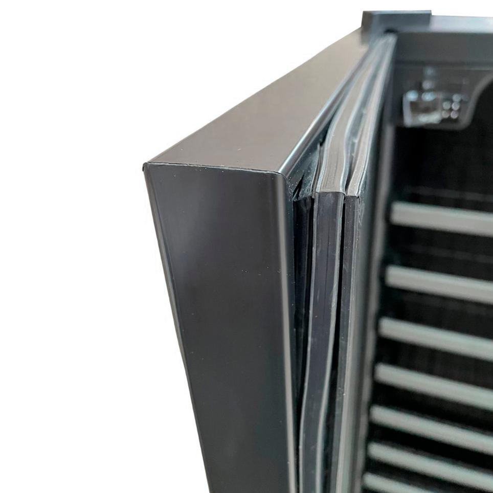 SEMINOVO - Adega Piubella 200 Para 50 Garrafas Preto Porta Invertida 127V - Venax