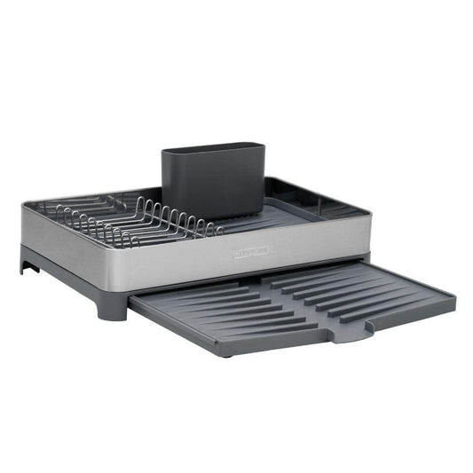 Escorredor de Louça Plurale em Aço Inox e Polipropileno Porta Talheres Grafite - Tramontina 61537300