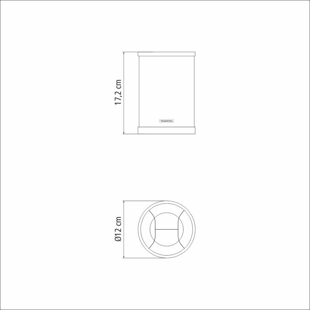 Porta Utensílios Giratório Plurale em Aço Inox - Tramontina 61538130