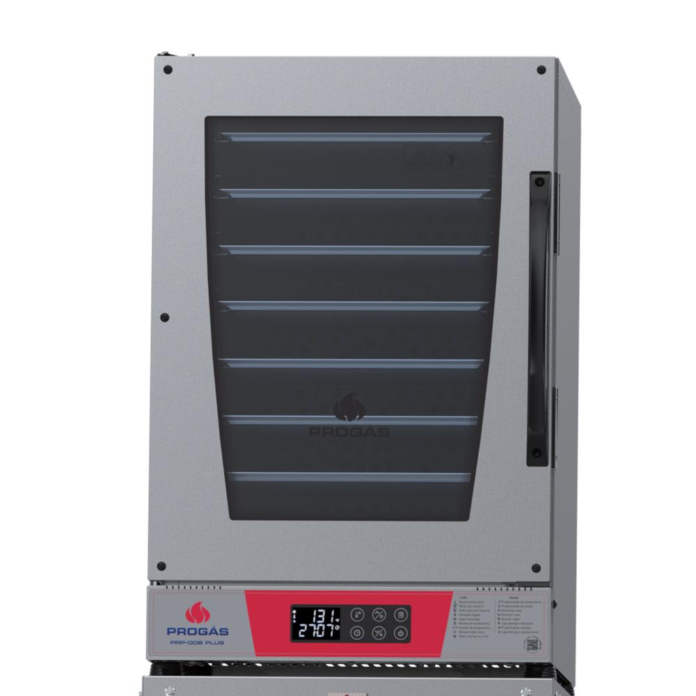 Forno Turbo Elétrico Convecção 8 Assadeiras Digital Padarias Prp-008 Plus Vermelho 220v - Progás