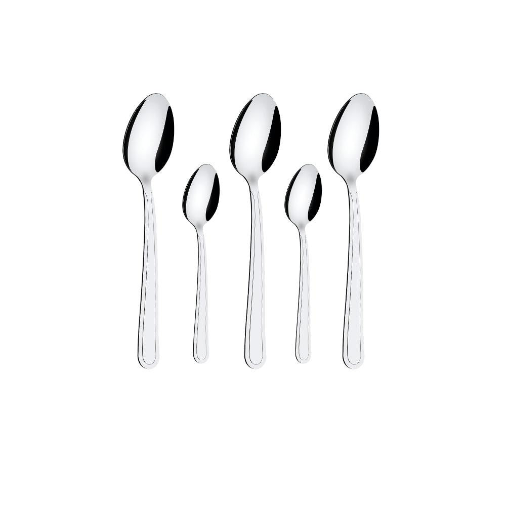Conjunto Chá e Sobremesa Búzios 12 Peças Totalmente Em Aço Inox Ibag - Tramontina