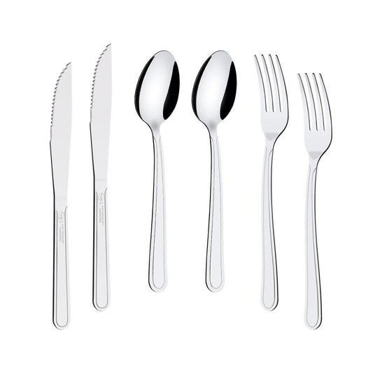KIT - Jogo de Facas, Garfos e Colheres Búzios 180 Peças em Aço Inox IBAG - Tramontina