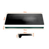 Bandeja Prateleira Ponta 30x73 Gôndolas New Plus Preto Porta Etiqueta Verde sa Gôndolas