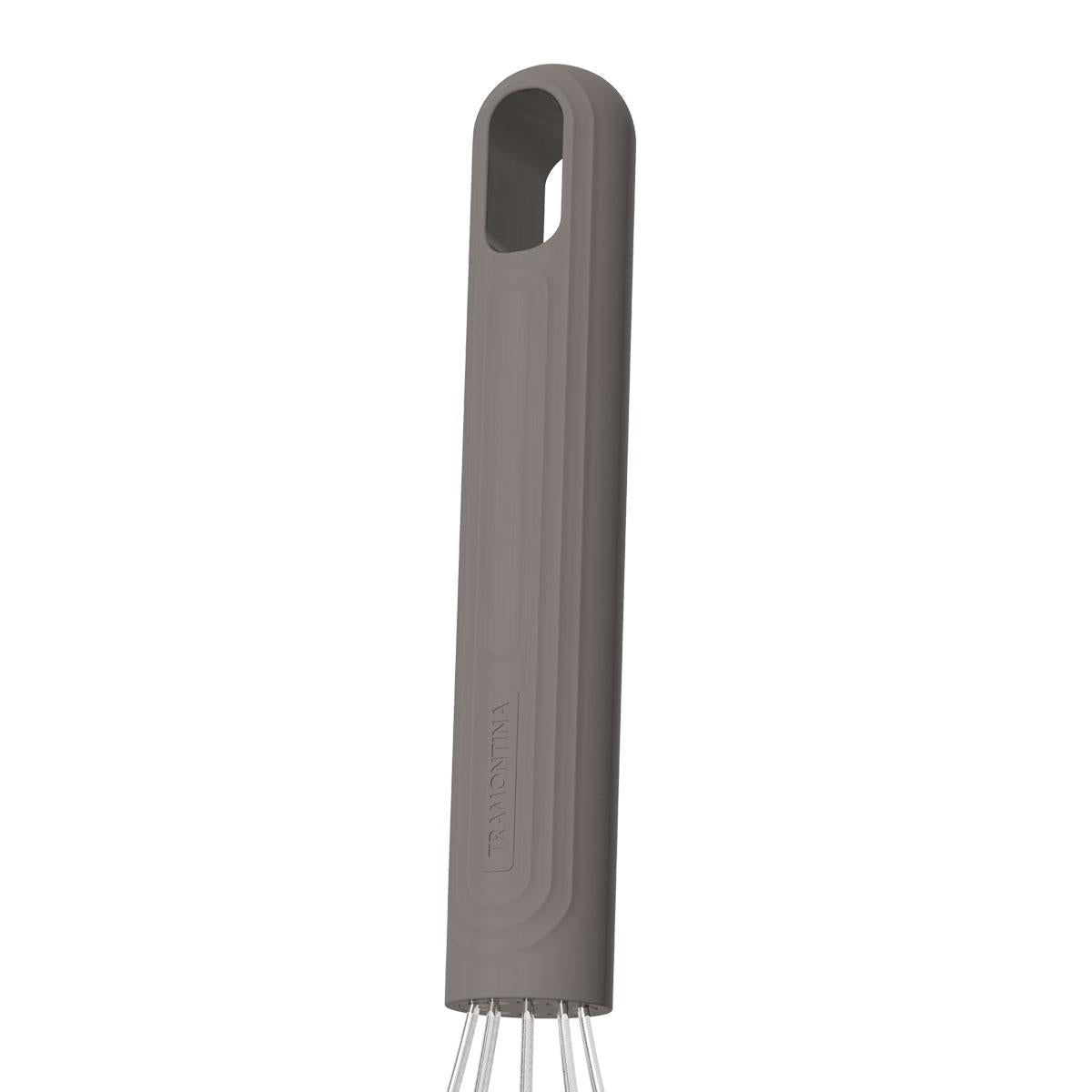 Batedor Manual Softta em Aço Inox Com Cabo Emborrachado Cinza - Tramontina 25859160