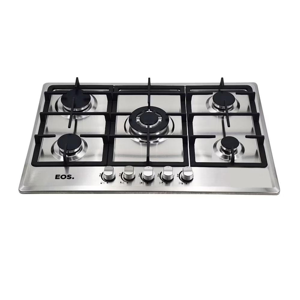 Fogão Cooktop Inox a Gás 5 Bocas 1 Dupla ECG05 Bivolt - Eos B163916