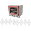 Kit Forno Turbo Elétrico Profissional Analogico Prp-004 G2 127v Rosa + 8 Grades - Progás