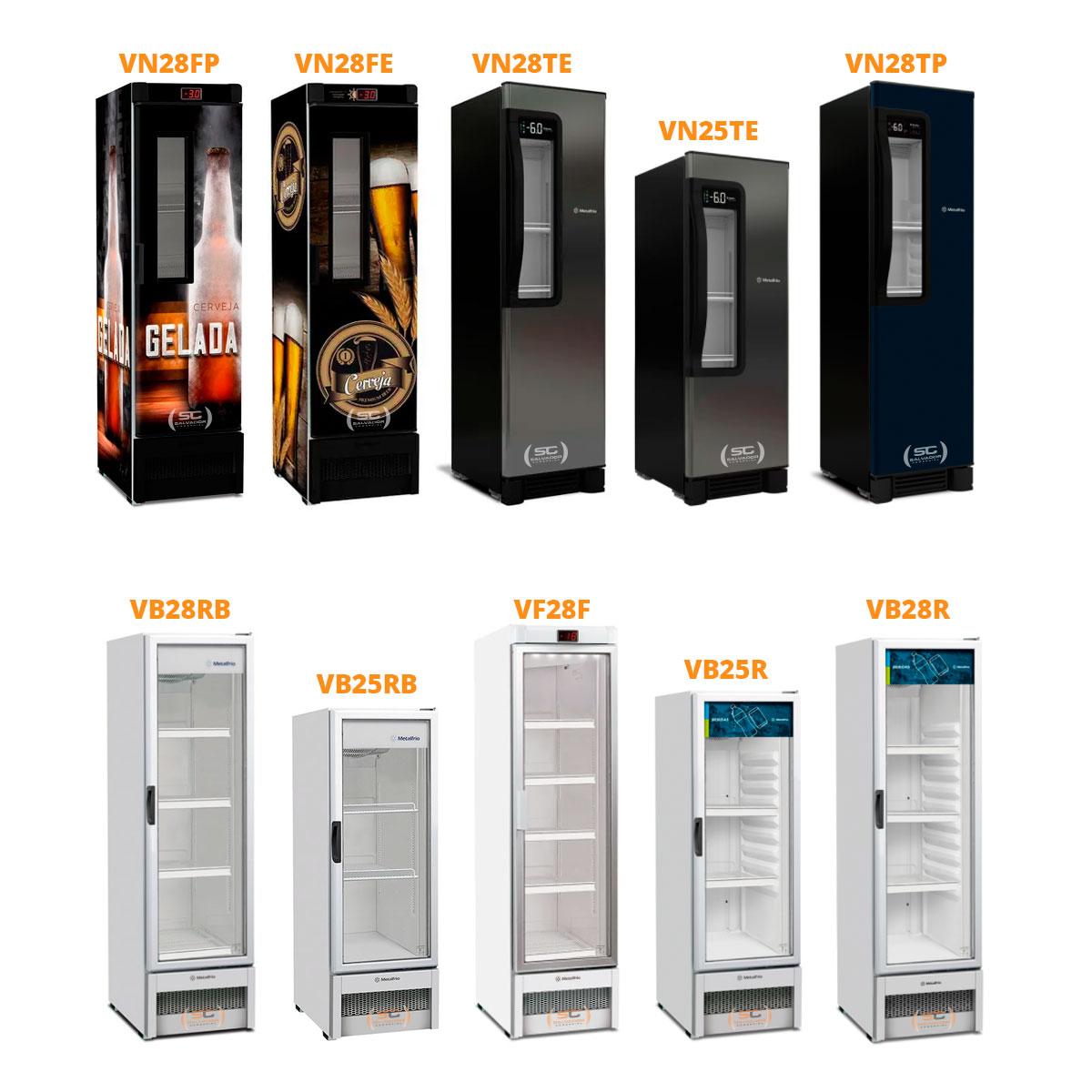 Kit - 2 Prateleiras Branca Visa Vn25/28 Vb25/28 Vf28 + 8 Ganchos Suporte - Metalfrio