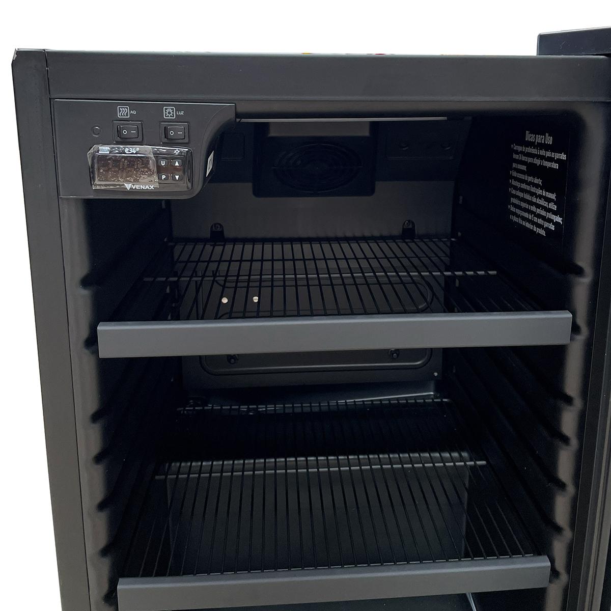 SEMINOVO - Visa Cooler Expositor Cervejeiro Porta Vidro 100L Blue Light EXPVQBL100 Bivolt (com Transformador) - Venax