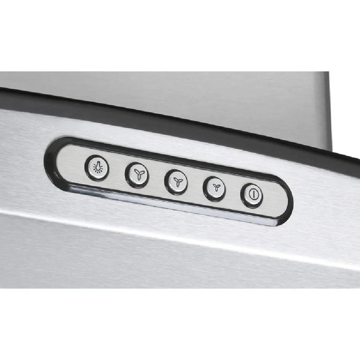 Coifa e Depurador Ilha em Inox e Vidro Curvo 90cm CIVC90 220V - Nardelli 50011410-2