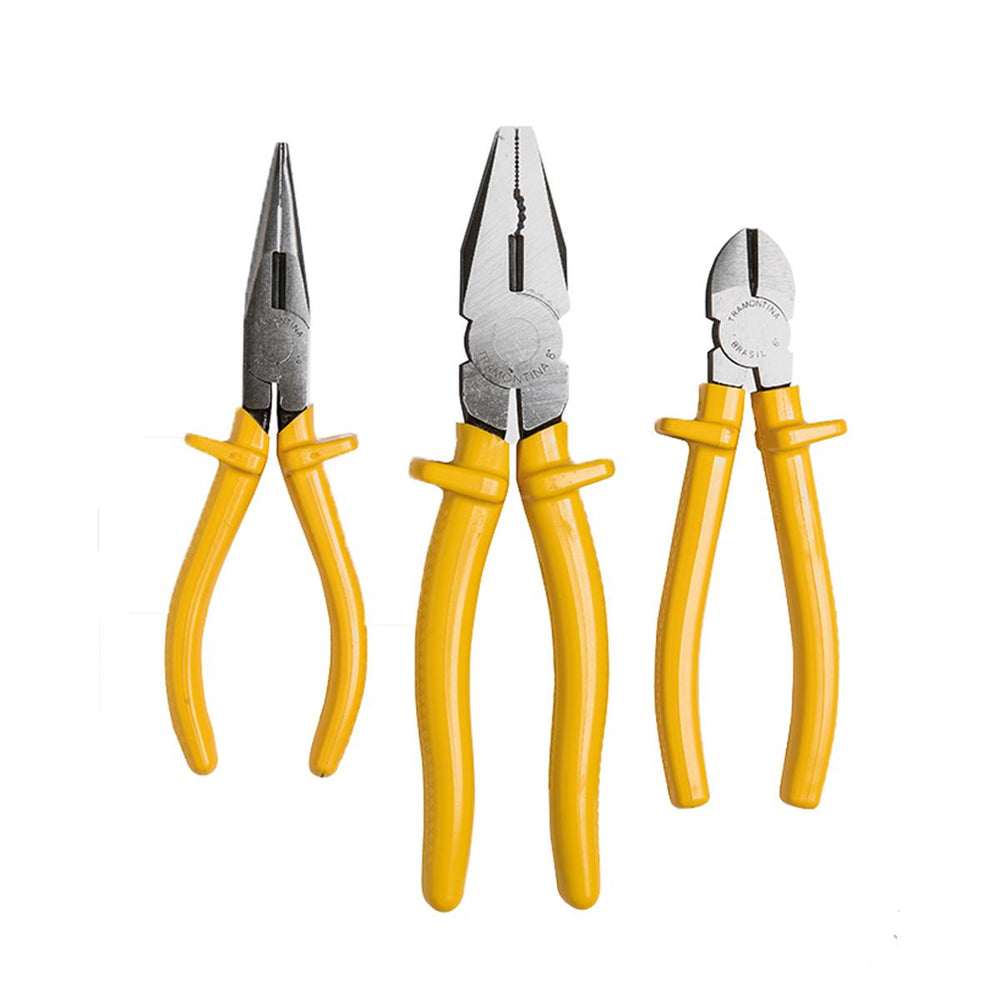 Kit Ferramentas Master Alicate Bico 6"", Alicate Universal 8"", Alicate Corte 6"" - Tramontina 43409107