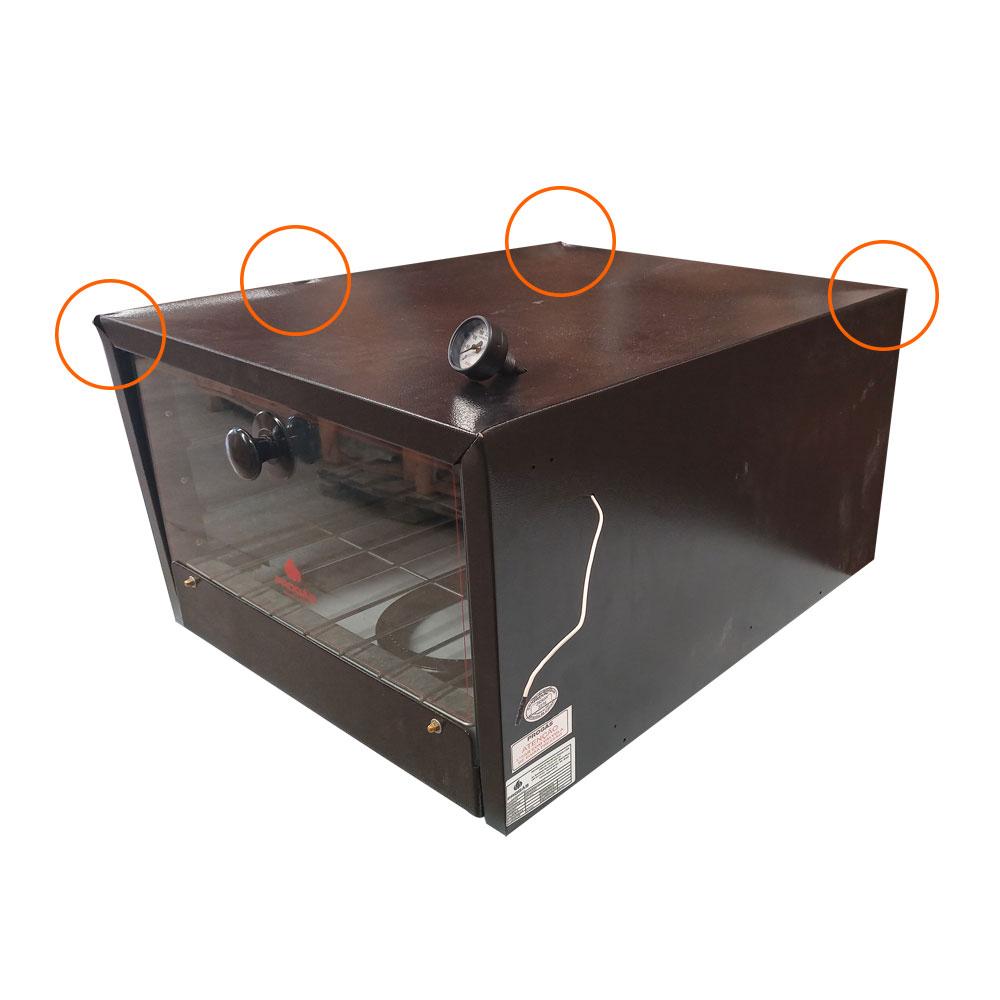 Semi - Forno Semi-industrial P/fogoes C/pedra Refrat. e Termometro Fsp-6800n - Progas