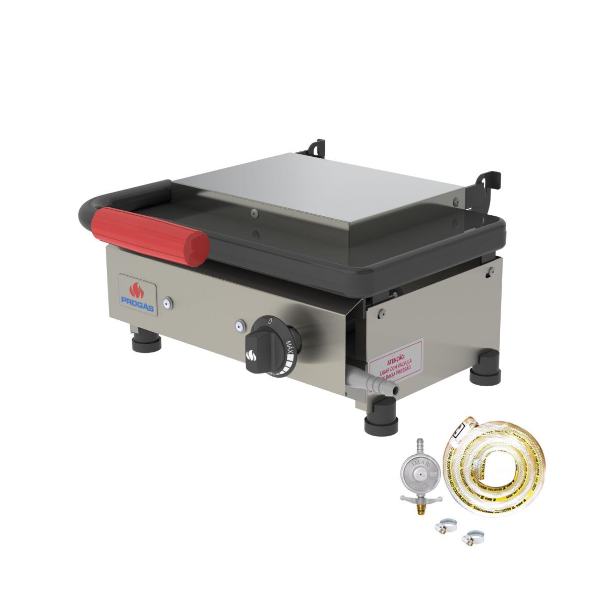 Kit - Sanduicheira Mini Grill Gás Pr-220g + Kit Gás - Progás