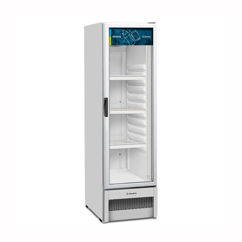 Refrigerador Visa Expositor Branco 303/326L Porta De Vidro 2°C a 8°C VB28RB - Metalfrio