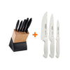 Kit - Faqueiro Plenus 6 Peças + 1 Jogo de Facas Premium 3 Peças - Tramontina