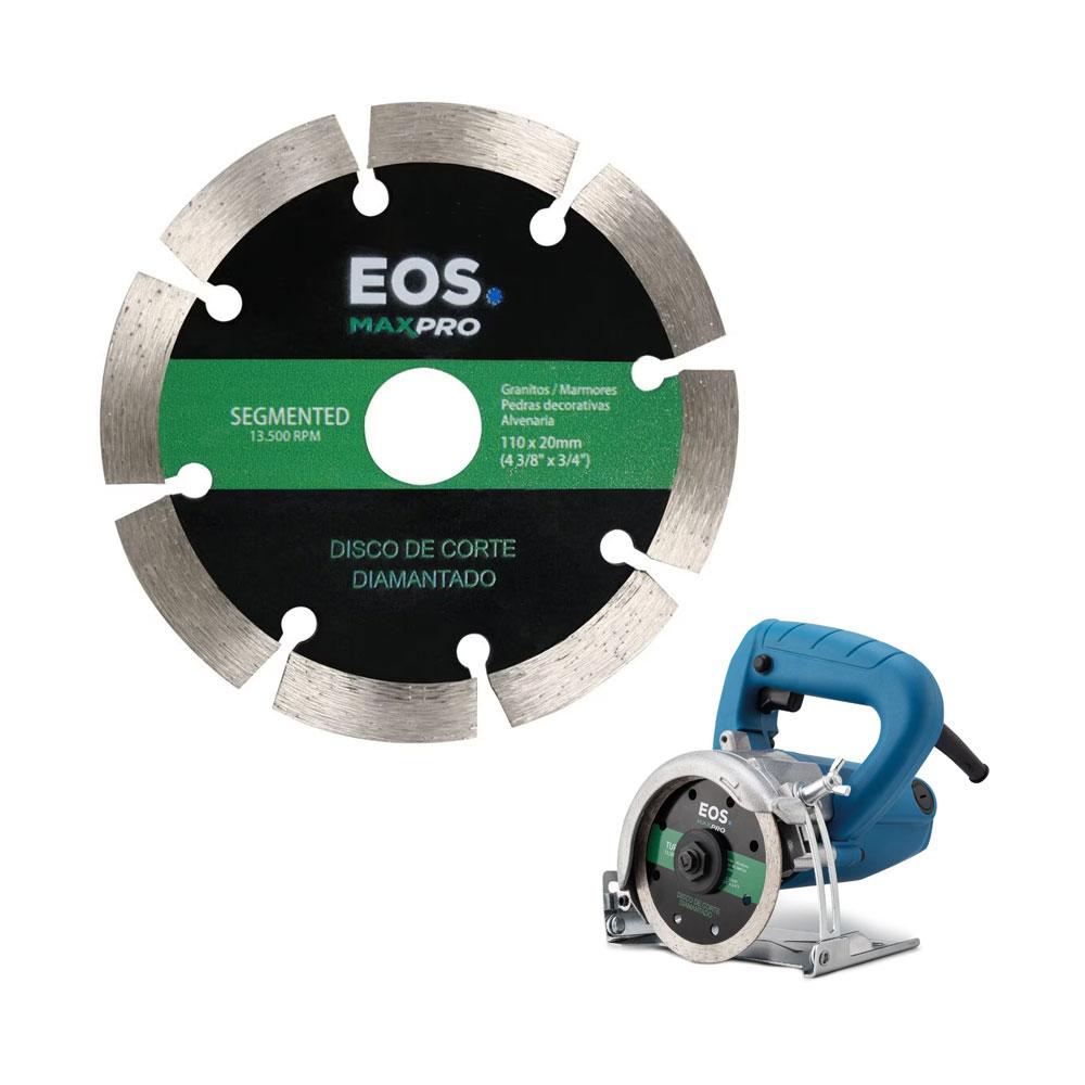 Kit 3 Discos De Serra Mármore Corte Diamantado Segmentado 110m 110x20x10 DSMS110 - EOS
